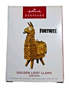 Hallmark Keepsake Golden Loot Llama Fortnite 2022 Ornamento Nuevo en Caja - Imagen 1 de 6