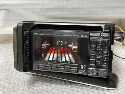 Panasonic CQ-VZ707D 2DIN CD Cassette Deck probado Japón Foto 1 de 4