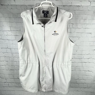 Cutter & Buck Bandon Dunes Vest Mens Large Gray Zip Performance Golf Embroidered - Image 1 of 4