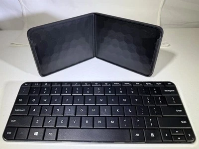 Microsoft Wedge Mobile Keyboard With Cover And Stand Model # KT1120 Tested Works - Image 1 of 4