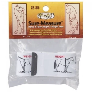 Sure-Measure HORSE PONY HEIGHT WEIGHT TAPE Measures in both hands & cm lbs. kg - Picture 1 of 1