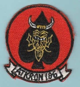 Vietnam era USN US Navy Attack Squadron 186, VA-186, ATKRON  patch Japanese made - Picture 1 of 2