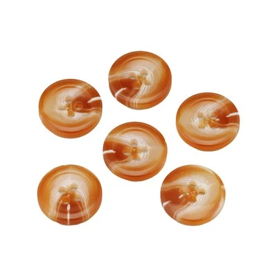 20Pcs Orange Resin Buttons, 4-Hole, White Veins, for Sewing & Crafts 15-25mm DIY - Image 1 of 4