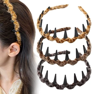 Zig Zag Hair Band Toothed Headband Alice Band Sports Sharks Tooth Ladies - Picture 1 of 22