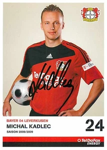 Michal Kadlec Original Autogrammkarte Bayer Leverkusen - ca.11cm x 15cm - Bild 1 von 2