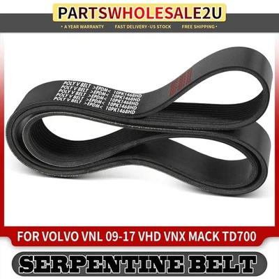 Cinturón serpentino de alta resistencia 57,81" para Volvo VNL 09-17 VHD VNX Mack TD700 Titan Foto 1 de 4