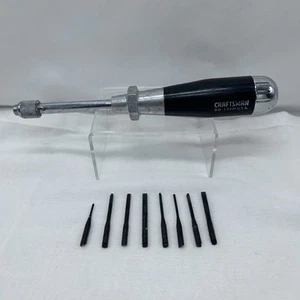 VTG Craftsman USA DD-9 4221 Push Drill Driver with 8 Bits 94221 9-4221 RARE - Picture 1 of 13