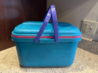 1990's Eagle Craftstor Organizing Tote Sewing Craft Storage Box  15” X 9" X 10” - Image 1 of 4