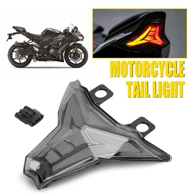 Tail Light LED Smoke Integrated Turn Signal For Kawasaki Ninja ZX-6R 2019-2023 - Image 1 of 4