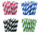 1000 Biodegradable Paper Drinking Straws Mix Colour Cafe Take Away Environment