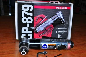 Chicago Pneumatic (CP-879) 3/8" Reversible Angle Air Drill 1,800RPM Brand New !! - Foto 1 di 9