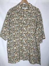 Inserch Collezion Mens Shirt XLrg Button Front 100 Polyester Feels Like Silk