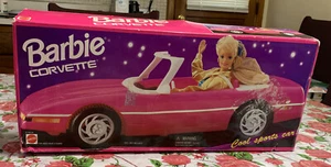 Mattel Barbie VTG 1995 Pink Corvette Convertible Sports Car 67164-91; NEW Sealed - Picture 1 of 5