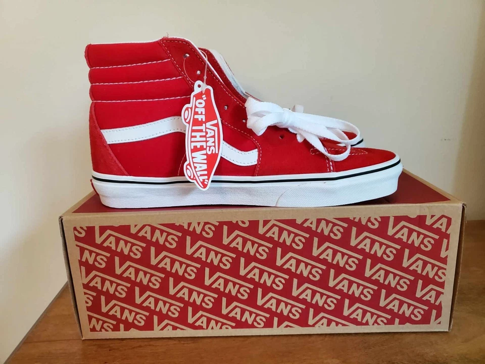  Vans Red Unisex Sk8-Hi Shoe  11.0M/12.5W - Brand New in Box - Image 1 of 4