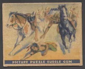 Wild West Gum Series 1937 (P37W) #48 Salvar a los heridos en muy buen estado A - Imagen 1 de 2