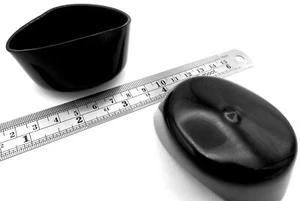 2" OD Fit End Cap Covers Pipe Pole Bolt Flexible Cover For 2" OD 1" Length Black - Picture 1 of 12