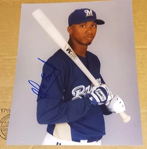 Alcides Escobar Milwaukee Brewers SIGNED AUTOGRAPHED 8x10 Photo COA BASEBALL - Picture 1 of 2