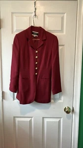 Amanda smith petites 4p red 90s blazer - Picture 1 of 11