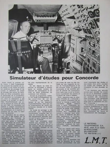 7/1969 PUB LMT BOULOGNE COCKPIT CONCORDE SIMULATEUR ANDRE TURCAT CONCORDE AD - Imagen 1 de 1