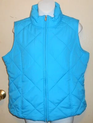 SJB St John's Bay Active Ladies Puffer Vest Vivid Blue Medium (M) NWT - Image 1 of 2