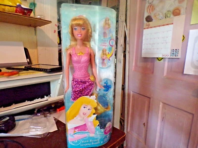 Disney Baño Bella Princesa 12" Muñeca BELLEZA DURMIENTE - NUEVO Niñas Barbie Foto 1 de 4