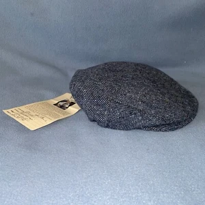 VTG Hanna Hats Donegal Ireland Pure New Wool Patch Newsboy Cap Irish Small Child - Picture 1 of 11