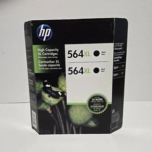 GENUINE NEW HP 564XL Black Ink Cartridge 2-Pack High Capacity Twin Pack - Bild 1 von 5