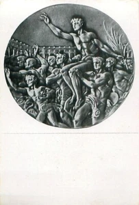 OLYMPIAMEDAILLE OLYMPIC MEDAL MÉDAILLE OLYMPIQUE OLYMPIC GAMES 1936 IMAGE CARD - Picture 1 of 2