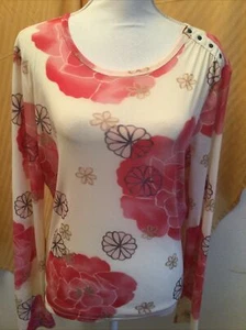 Kenneth Cole Woman’s Gorgeous Floral Lightweight Top Size XL - Picture 1 of 6