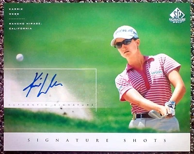 Karrie Webb 2004 Upper Deck SP Signature Shots automático Foto 1 de 2