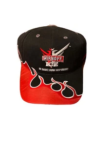 CAPPELLO SMIRNOFF ICE MATT KENSETH NASCAR LOGO UOMO NERO ROSSO Bandiera a scacchi 17 - Foto 1 di 4