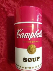 PAIR Vintage Campbell's Soup Thermos Container 1998(2004) Insulated Lic 11.5 Oz - Picture 1 of 7