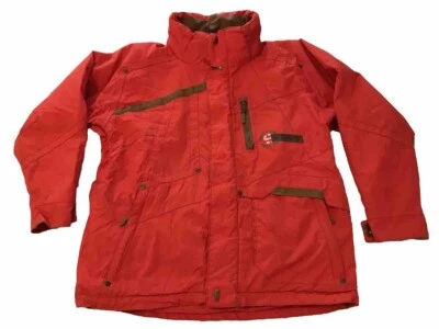 Sport Obermeyer Snow Ski Solo Jacket Coat Junior Sz 12 Nylon Orange Gorpcore - Image 1 of 4