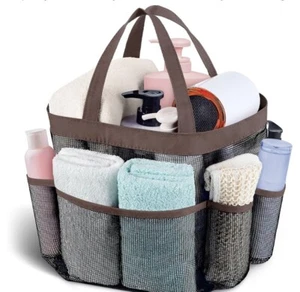 Mesh Shower Caddy Portable, Quick Dry Hanging Shower Tote Bag for College Dorm - Picture 1 of 3