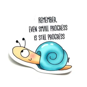 Gerda Steiner Designs, PROGRESS SNAIL Sticker - Bild 1 von 1