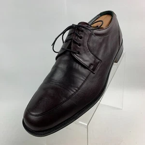 Principe Oxford Burgunderrot Lederschürze Runde Spitze Schnürschuhe Größe 13M - Bild 1 von 11
