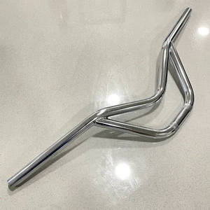NOS Monty BMX Trials Bike Handlebars Vintage Chrome 700 mm New Mid-school - Picture 1 of 6