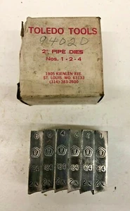 Toledo 2" Nos 1-2-4 Pipe Dies - Picture 1 of 8