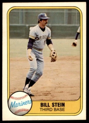 1981 Fleer - #605 Bill Stein Seattle Mariners Baseball Card - Image 1 of 2