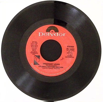 ATLANTA RHYTHM SECTION SILENT TREATMENT/IMAGINARY LOVER POLYDOR VINYL 45 48-71 - Image 1 of 2