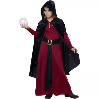 Disfraz de bruja crepúsculo gótico vampiro niña disfraz elegante Halloween niño Foto 1 de 2