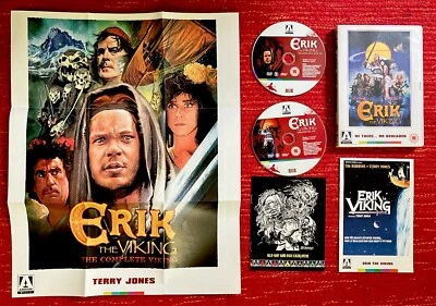 Erik the Viking DVD Arrow Video 2 Disc Special Edition W/Booklet + Poster, OOP - Image 1 of 2