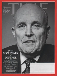 TIME Magazine     November 11, 2019       The Secretary of Offense Rudy Guiliani - Imagen 1 de 2
