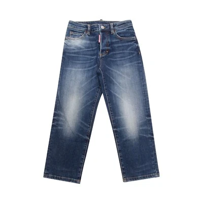 5862AQ jeans bimbo DSQUARED2 BOSTON JEAN boy kids trousers blue - Bild 1 von 4