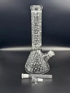 33cm Smoking Pipe, Glass Smoking Pipe, Water Pourer Cp& Stem Included - Picture 1 of 5