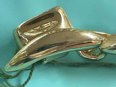 Dotty Smith Western Belt Buckle Gold Tone Two-Piece 70s Cowgirl Hat - Image 1 of 4