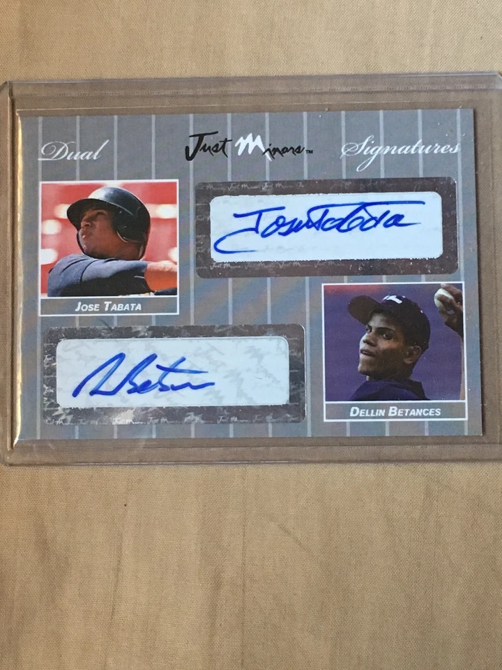2007 Dellin Betances and Jose Tabata Dual Signatures Just Minor's 10/25 ROOKIES  - Image 1 of 1