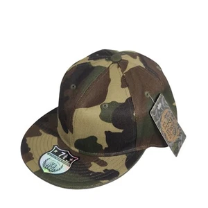 KB Ethos Camouflage Flat Bill Hat Cap Size XXL 7 3/4 - Picture 1 of 9
