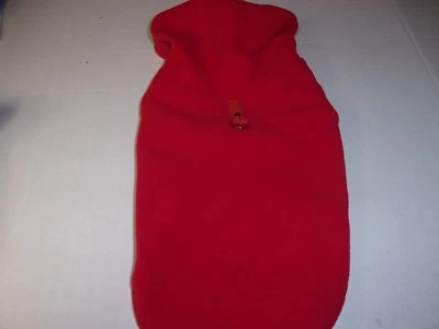 Red GOOBY Dog Fleece Vest Hoodie Jacket XS L pet puppy new xsmall large  - Image 1 of 2