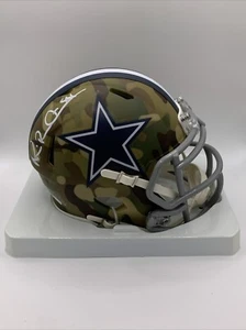 MICHAEL IRVIN CAMO SIGNED MINI HELMET JSA COWBOYS - Picture 1 of 5